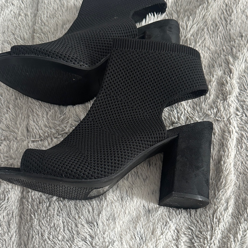 Seven Dials Black Heeled Ankle Boots